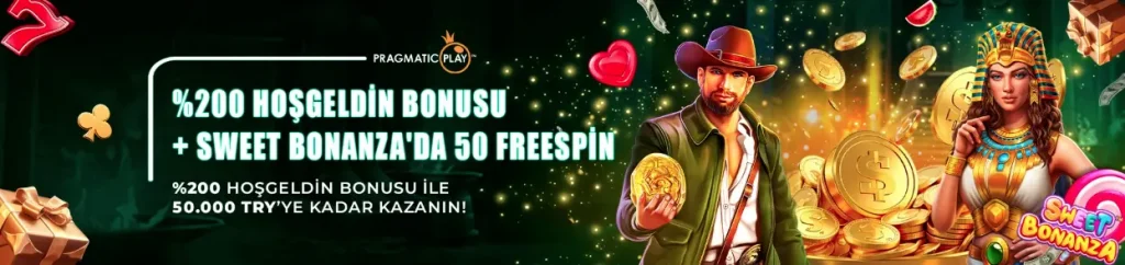 %200 Pragmatic Play Hoşgeldin Bonusu ve Sweet Bonanza’da 50 Freespin Kazanın